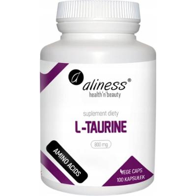 Aliness L-Tauryna 800mg Suplement Diety Zmęczenie Regeneracja 100 Kapsułek