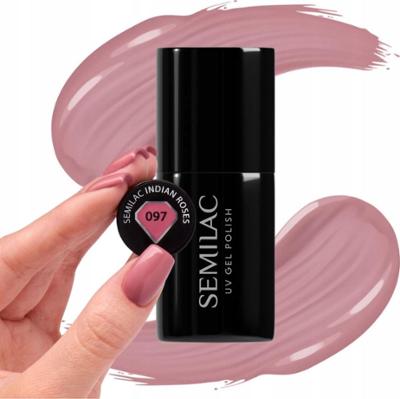 Semilac Lakier Hybrydowy Do Paznokci Indian Rose 097 Brudny Puder Róż 7ml