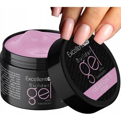 Excellent PRO Jednofazowy Budujący Żel Do Paznokci Natural Look Rose 50g
