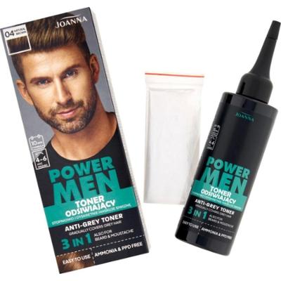 Joanna Power Men Odsiwiający Toner Do Włosów Dla Mężczyzn 04 Natural Brown