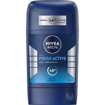 Nivea Men Fresh Active 48H Dezodorant Męski Antybakteryjny w Sztyfcie 50ml
