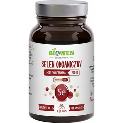 Biowen Selen Organiczny Suplement Diety Wsparcie Tarczycy 100 Kapsułek