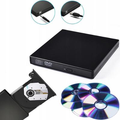 CoolStaff Napęd Zewnętrzny Odtwarzacz Płyt CD DVD USB Przenośny Do Laptopa Komputera