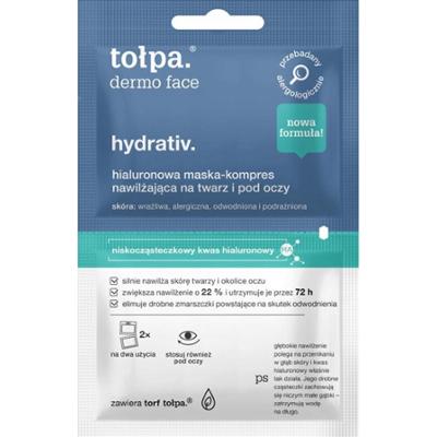 Tołpa Dermo Face Hydrativ Hialuronowa Maska Kompres Na Twarz Pod Oczy 2x6ml