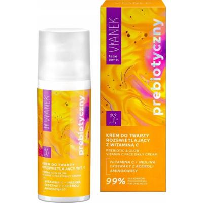 Vianek Prebiotyczny Rozświetlający Krem Do Twarzy z Witaminą C Inuliną 50ml