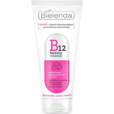 Bielenda B12 Beauty Vitamin Lekki Regenerujący Żel Balsam Do Ciała Sucha Skóra 200ml