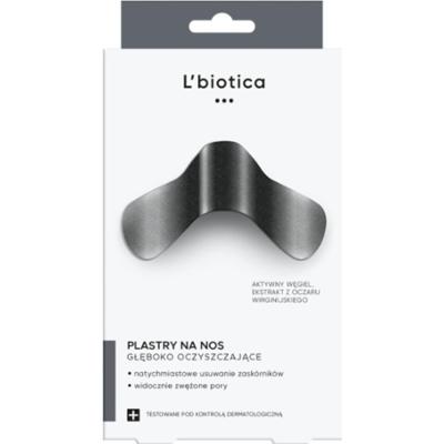 L'biotica Głęboko Oczyszczające Plastry Na Nos z Węglem Aktywnym 3 szt