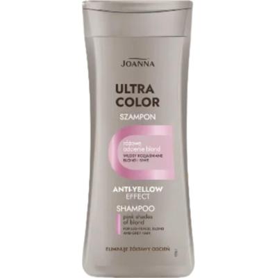 Joanna Ultra Color Różowy Szampon Eliminujący Żółty Kolor Włosy Blond 200ml