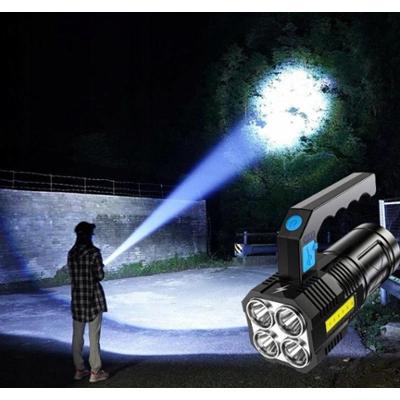 Latarka Taktyczna Multifunkcyjna LED UV z Rączką Duży Zasięg Światła 2000LM