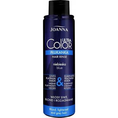 Joanna Ultra Color Niebieska Płukanka Do Włosów Blond i Siwych 150ml