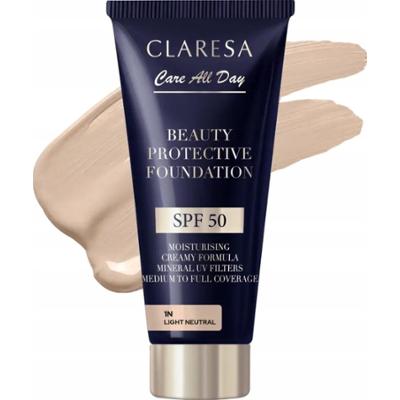 Claresa Care All Day Nawilżający Podkład Do Twarzy SPF50 1N Light Neutral