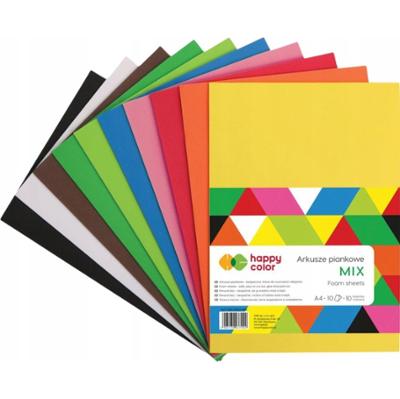 Happy Color Arkusze Piankowe Elastyczne Mix Kolorów 2mm 20x30cm 10 sztuk