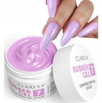 Claresa Rubber Gel Żel Konstrukcyjny Kauczukowy UV/LED 7 Lekki Fiolet 12g