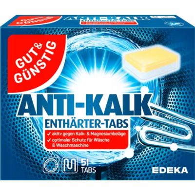 G&G Anti-kalk Odkamieniacz Do Pralki w Tabletkach Usuwa Osady Brud 51 sztuk
