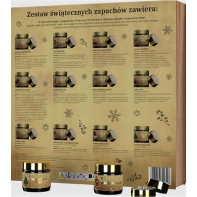 HISKIN Christmas Story Kalendarz Adwentowy 12Świece Sojowe 30ml 12 TeaLigt