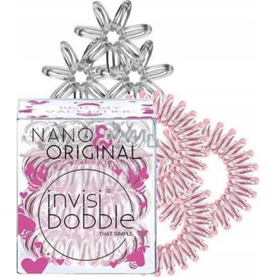 Invisibobble Gumki Do Włosów Sprężynki Bee Mine Nano Original 3 + 3 sztuki