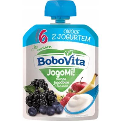 Bobovita JogoMi! Owoce z Kremowym Jogurtem Dla Dzieci Jagody z Bananem 80g
