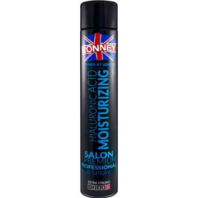 Ronney Mocny Spray Nawilżający Lakier Do Włosów Hialuronic Acid 750ml