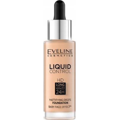 Eveline HD Liquid Control Matujący i Kryjący Podkład 010 Light Beige