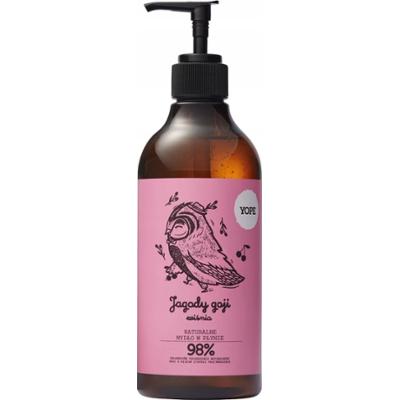Yope Naturalne Mydło w Płynie Do Rąk Nawilżające Jagody Goji i Wiśnia 500ml