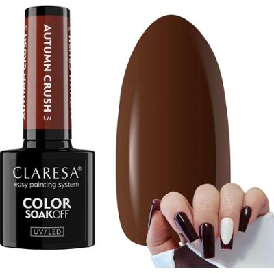 Claresa Lakier Hybrydowy Do Paznokci Manicure Autumn Crush 3 Czekoladowy 5g