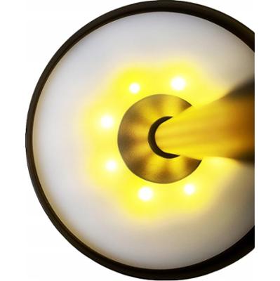 CoolStaff Lampka Bezprzewodowa LED Nocna Dotykowa Metalowa Czarna Nowoczesna USB