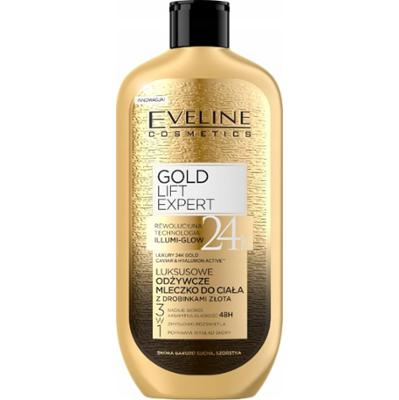 Eveline Gold Lift Expert Odżywcze Mleczko Do Ciała z Drobinkami Złota 350ml