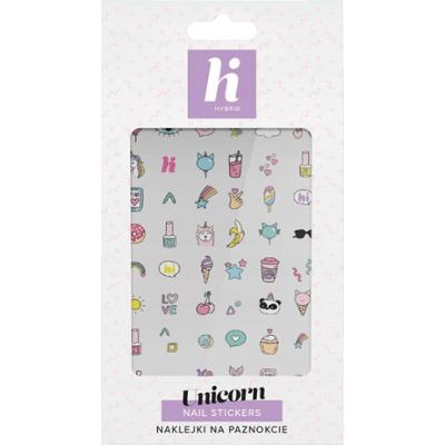 Hi Hybrid Nail Stickers Unicorn Naklejki Na Paznokcie Kolorowe 48 szt