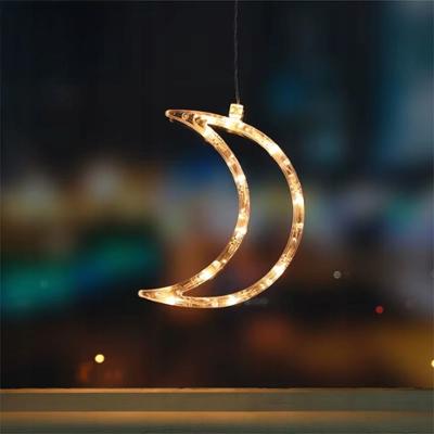 CoolStaff Kurtyna Świetlna Lampki LED x 300 Świąteczna Księżyce Gwiazdki 3,5m x 0,8m