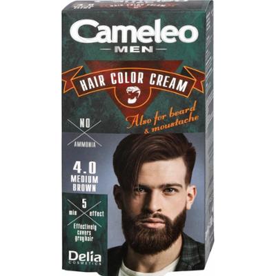 Delia Cameleo Men Farba Dla Meżczyzn Do Włosów Wąsów Brody 4.0 Średni Brąz