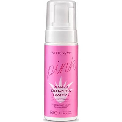Aloesove Pink Lekka Pianka Myjąca Do Twarzy Oczyszczająca Aloes AHGA 150ml