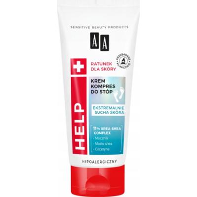 AA Help Odżywczy Kompres Krem Do Stóp Mocznik Masło Shea Gliceryna 75ml