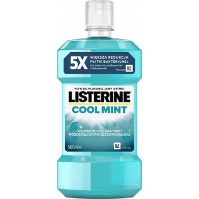 Listerine Płyn Do Płukania Jamy Ustnej Przeciwbakteryjny Cool Mint 500ml