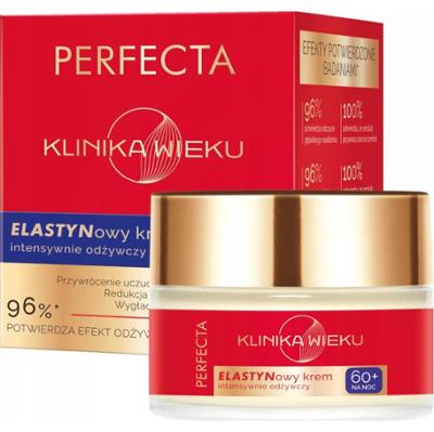 Perfecta Klinika Wieku Elastynowy Odżywczy Krem Do Twarzy Na Noc 60+ 50ml