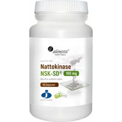 Aliness Nattokinase NSK-SD 100mg Suplement Diety Serce Zakrzepy 60 Kapsułek