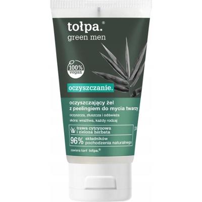 Tołpa Green Men Oczyszczający Żel Do Mycia Twarzy z Peelingiem Męski 150ml