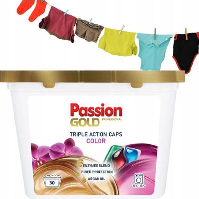 Passion Gold Color Triple Action Kapsułki Do Prania Kolorowego 30 szt