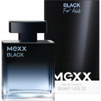 Mexx Black For Him Woda Toaletowa Męska Czarny Pieprz i Drzewo Cedrowe 50ml