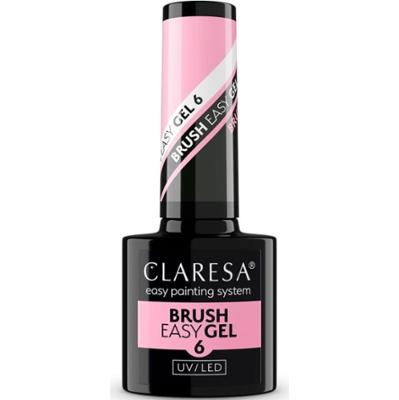 Claresa Easy Brush Gel Żel Do Paznokci w Pędzelku 6 Średni Róż Różowy 5g