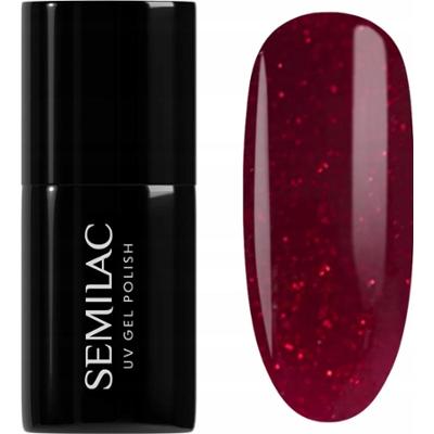 Semilac Lakier Hybrydowy Do Paznokci Manicure Czerwony 954 Silky Rouge 7ml