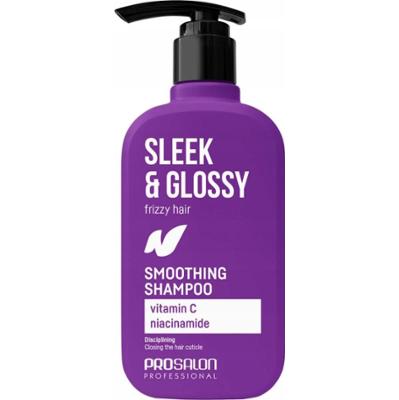 Prosalon Sleek Glossy Wygładzający Szampon Do Włosów Zniszczonych 375ml