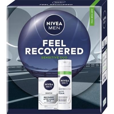 Nivea Men Feel Recovered Męski Zestaw Prezentowy Pianka + Balsam Po Goleniu