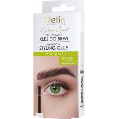 Delia Eyebrow Expert Stylizujący Transparentny Klej Do Brwi Szczoteczka 5g