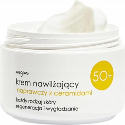 Ziaja Nawilżający Krem Do Twarzy Na Dzień Naprawczy z Ceramidami 50+ 50ml