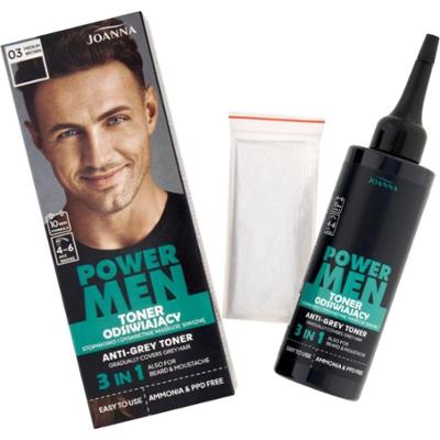 Joanna Power Men Odsiwiający Toner Do Włosów Dla Mężczyzn 03 Medium Brown