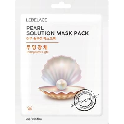 Lebelage Pearl Solution Rozświetlająca Maseczka Do Twarzy w Płachcie 25g