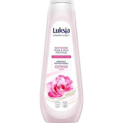 Luksja Creamy Soft Kremowy Płyn Do Kąpieli Wygładzający Róża Proteiny 900ml