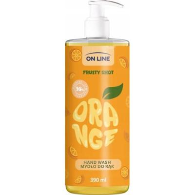 On Line Fruity Shot Mydło w Płynie Do Mycia Rąk z Pompką Orange 390ml