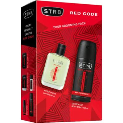 STR8 Red Code Zestaw Prezentowy z Kosmetykami Dla Mężczyzn ASL + Dezodorant