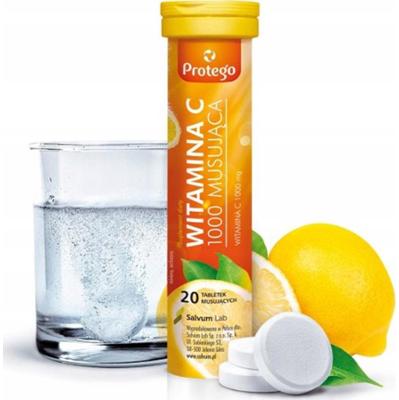 Protego Witamina C 1000 Suplement Diety Układ Odpornościowy 20 Tabletek
